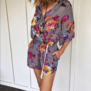 Gorgeous floral print romper